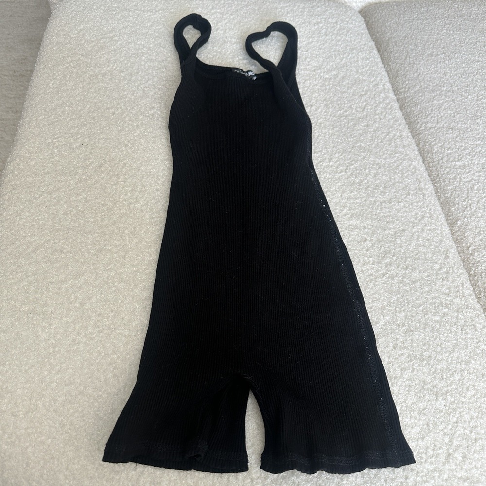 fashion nova one piece Black Romper Fits S